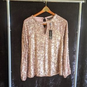 NEW with tags Cable & Guage, blush pink with sequins. Size Med VALENTINES DAY!